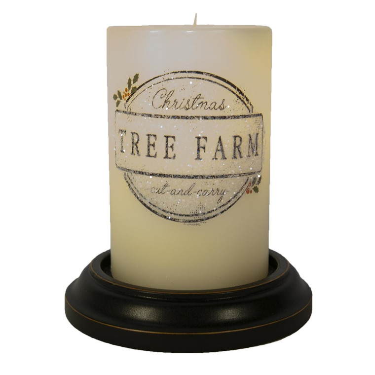 Candle Sleeve - Christmas Tree Farm