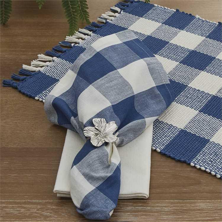 Wicklow Check China Blue Napkins - Set of 6