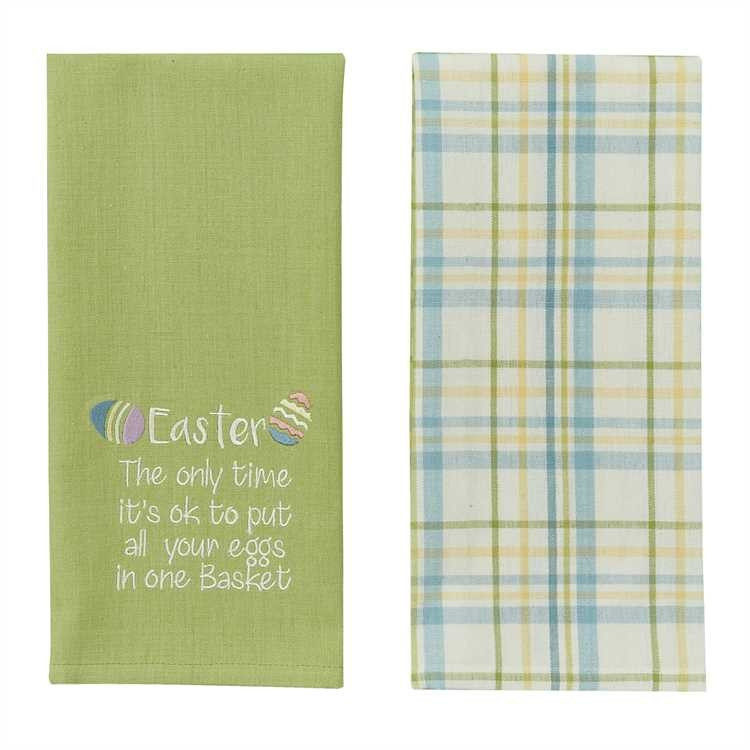 Easter Eggs Dishtowel Set - Set of 2