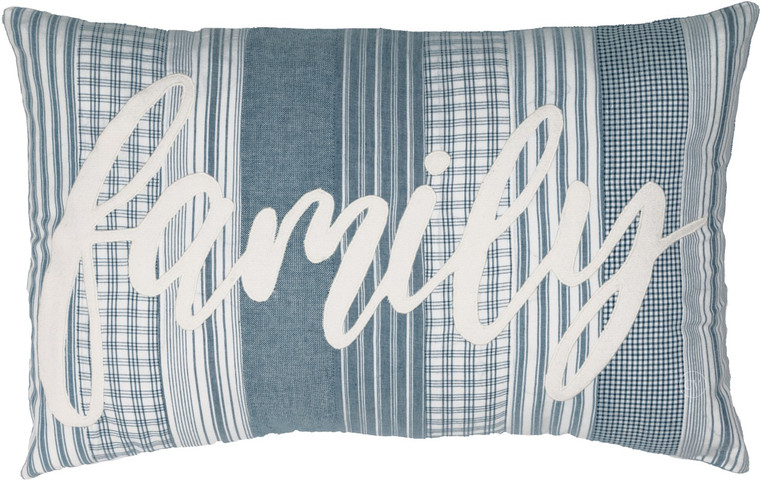 Sawyer Mill Blue Family Pillow - 14x22