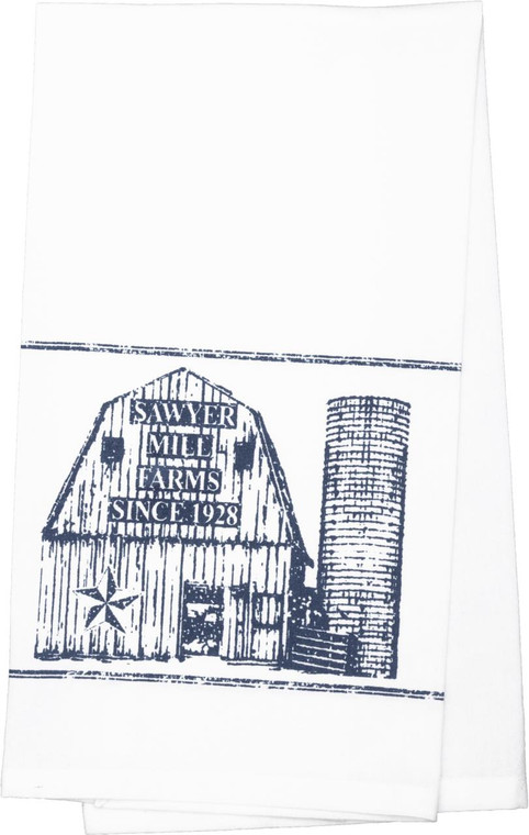 Sawyer Mill Blue Tea Towels Barn - Set of 2 - 840528180606