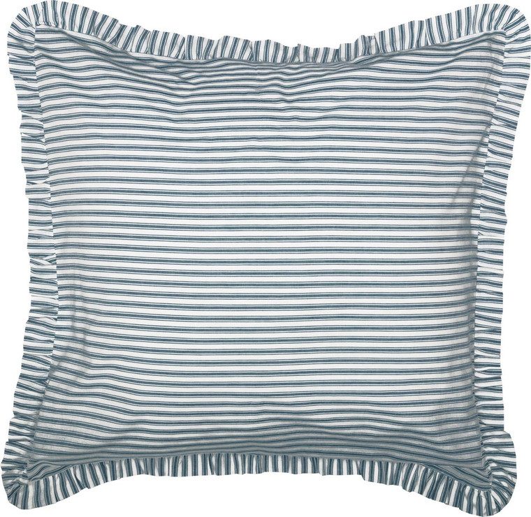 Sawyer Mill Blue Ticking Stripe Sham - Euro