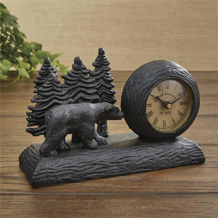 Black Bear Table Clock - 762242000582