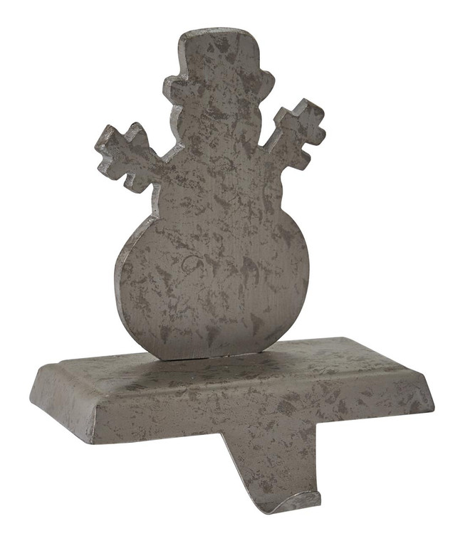 Stocking Hanger - Galvanized Snowman - 762242002333