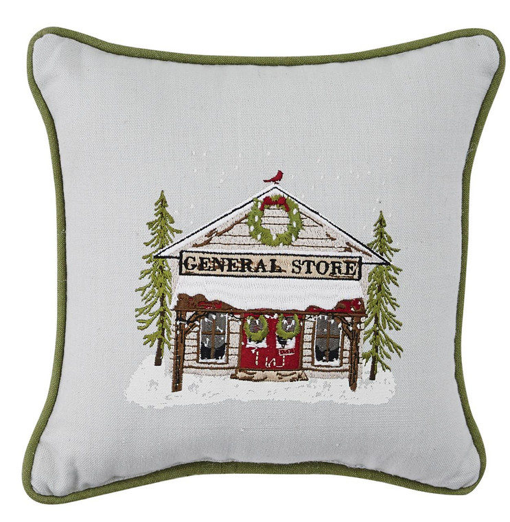 Vintage Hometown General Store Pillow - 762242005358