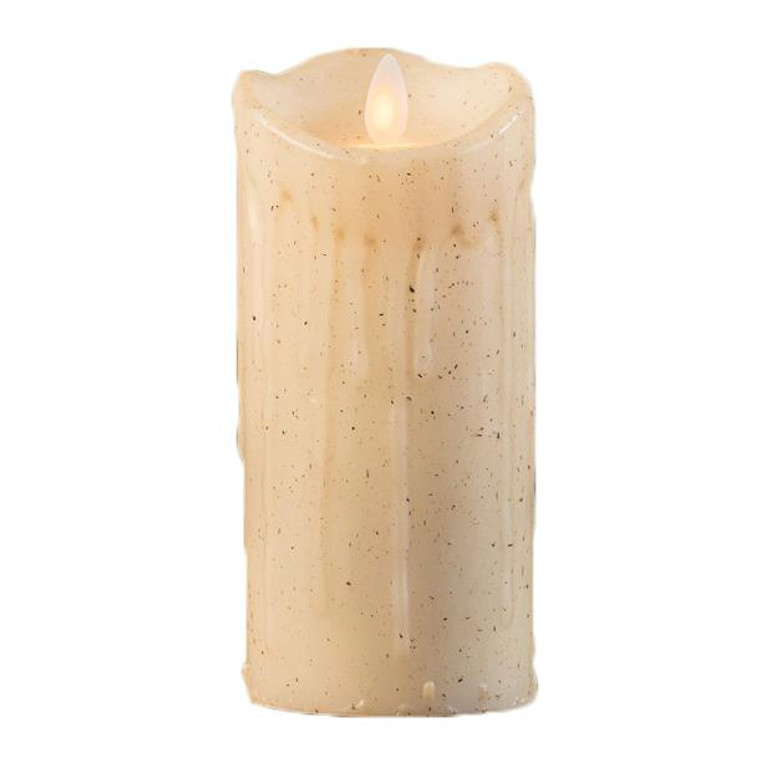 Linen Timer Candle - 3x7 Pillar