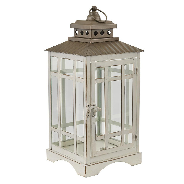 White Lantern - Large 14x6 - Country Village Shoppe