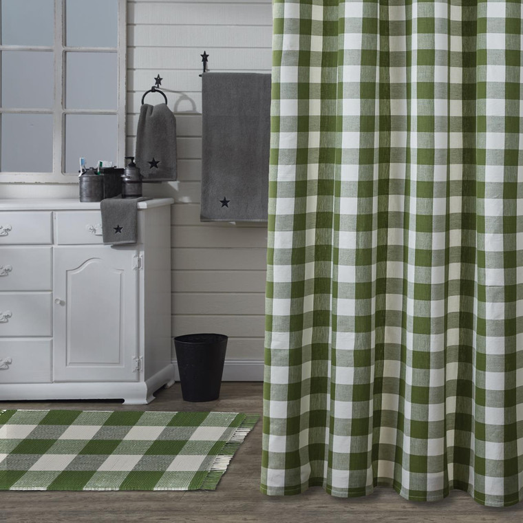 Wicklow Check Sage Shower Curtain