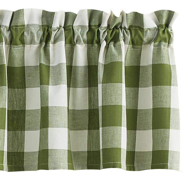 Wicklow Check Sage Valance - 72x14