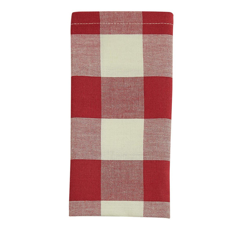 Wicklow Check Red & Cream Napkins - Set of 6 - 762242015142