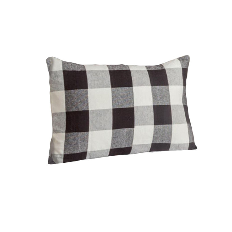 Wicklow Large Check Black Pillow Sham - Standard - Final Sale -  No Returns