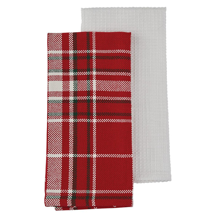 Noelle Plaid Dishtowels - Set of 2 - 762242020108