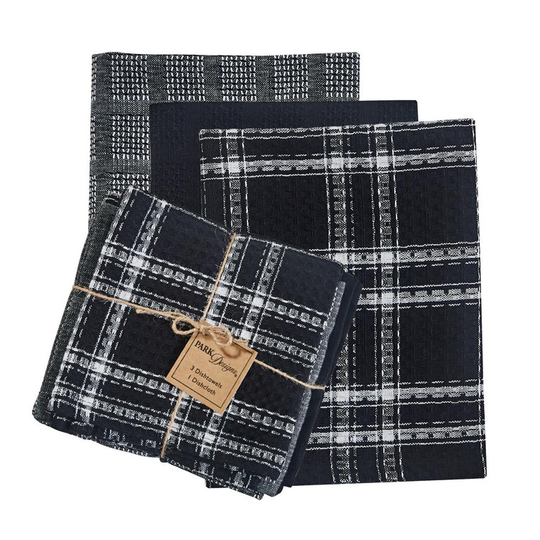 Fairfield 3 Dishtowels 1 Dishcloth Set