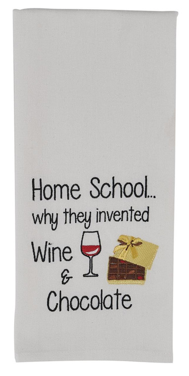 Home School Embroidered Dishtowels - Set of 2 - 762242028920