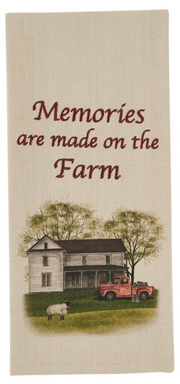 Memories On Farm Dishtowels - Set of 2