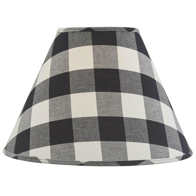Wicklow Check Lampshades - Black & Cream