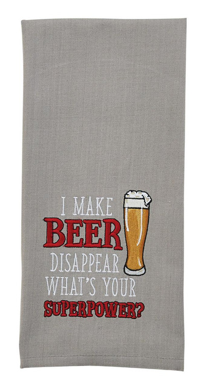 Super Power Embroidered Dishtowels - Set of 2