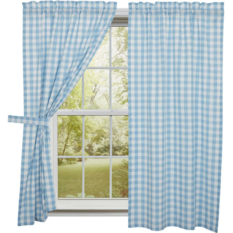 Annie Buffalo Check Blue Panels - 72x63 - 810055892631