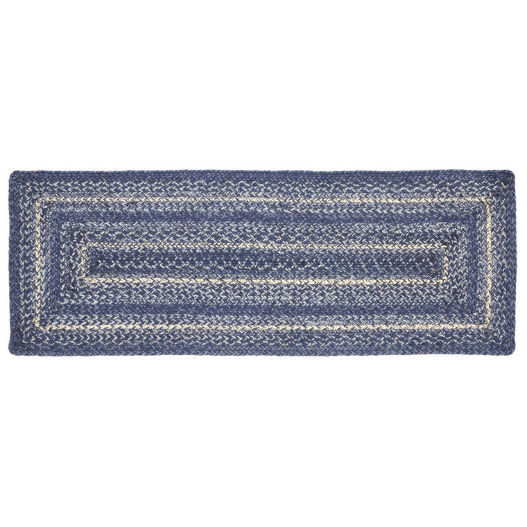 Great Falls Blue Jute Table Runner - Rectangle 13x36