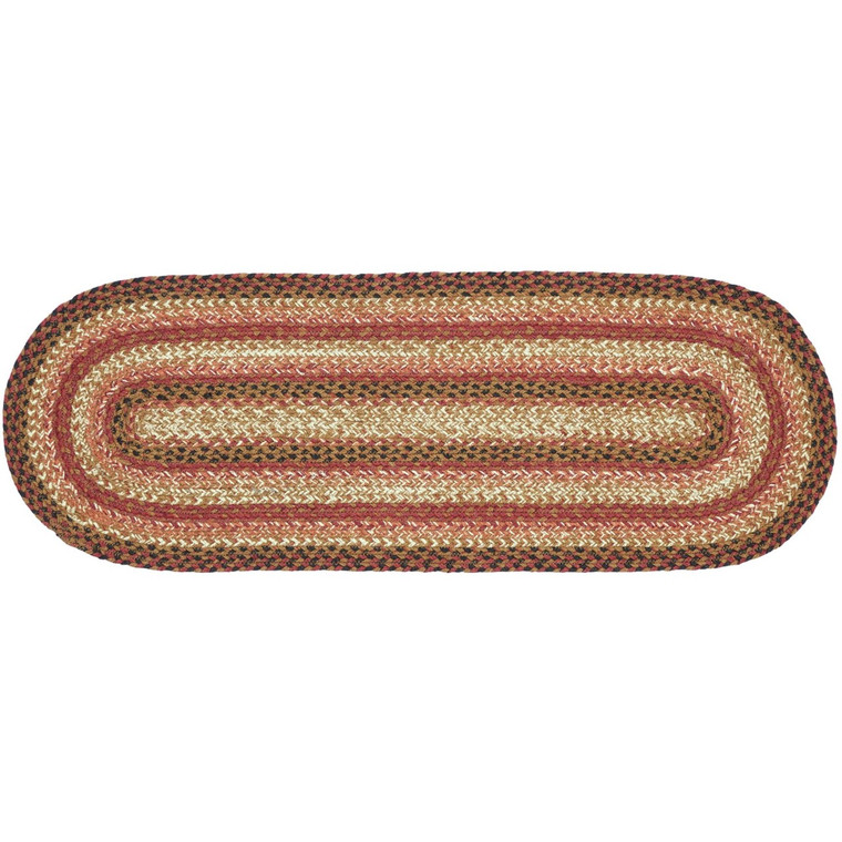 Ginger Spice Jute Table Runner - Oval