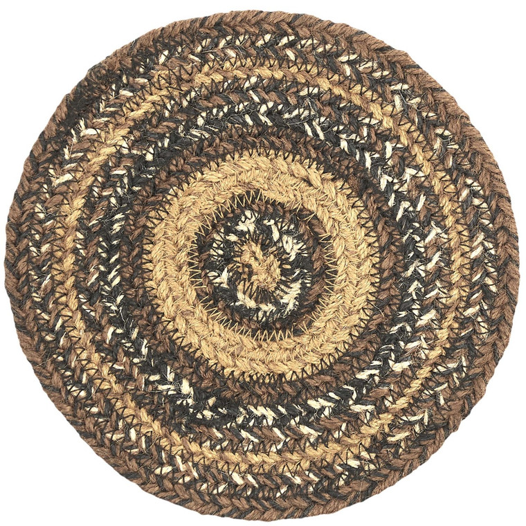 Espresso Jute Trivets - 8" Set of 2
