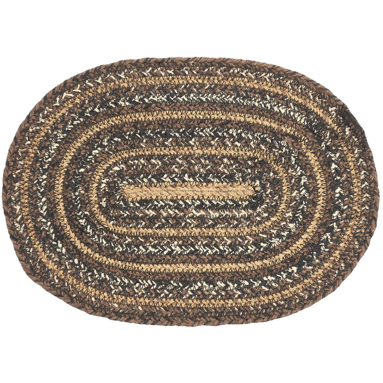 Espresso Jute Placemat - Oval 10x15