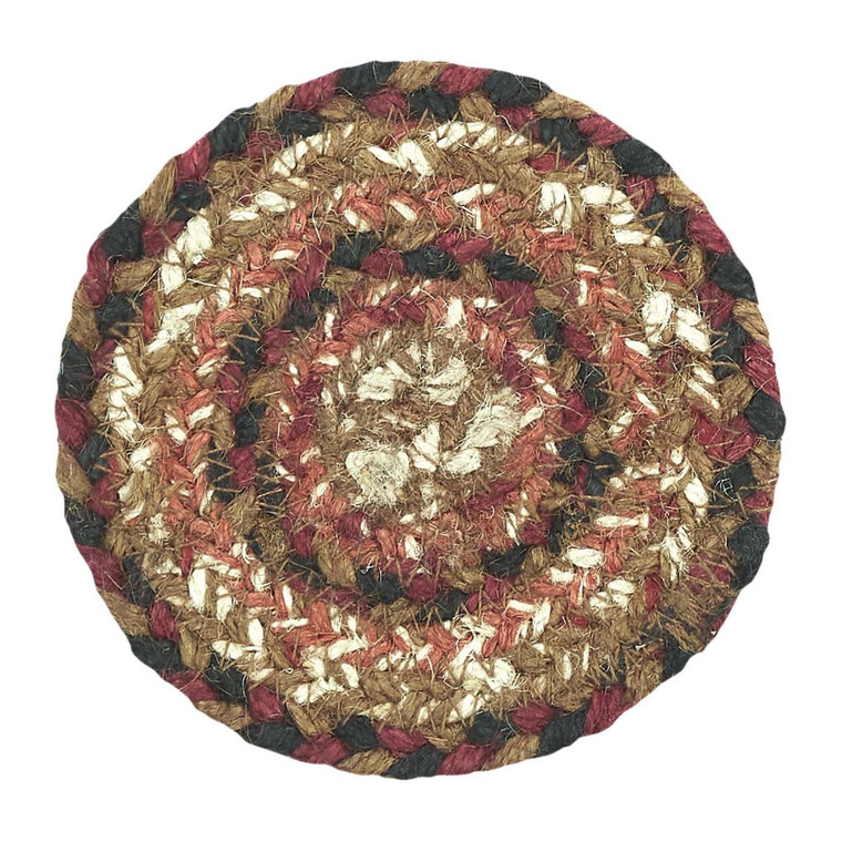 Ginger Spice Jute Coasters - Set of 6