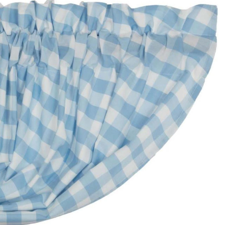 Annie Buffalo Check Blue Valance - Balloon 60x15 - 810055892730