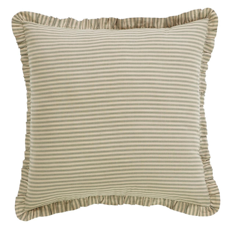 Prairie Winds Pillow Sham - Green Ticking Stripe Euro - 840528178535