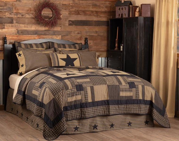 Black Check Star Bedding Collection -