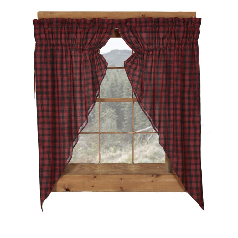 Cumberland by VHC Prairie Gathered Curtains - 72x63