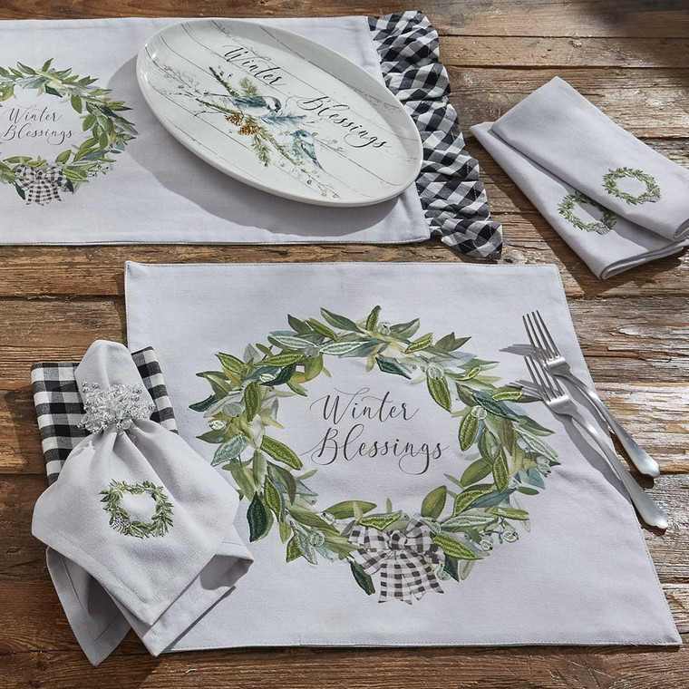 Winter Blessings Placemats - Set of 6 - 762242031982