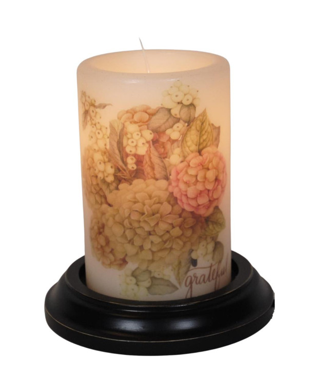 Candle Sleeve - Grateful Fall Hydrangea - 844558066589