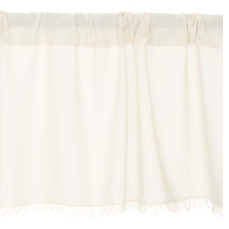 Tobacco Cloth Antique White Valance - 72x16 - 841985019805