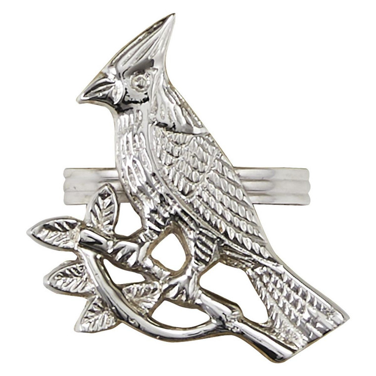 Cardinal Napkin Rings - Silver Finish Set of 6 - 762242002593