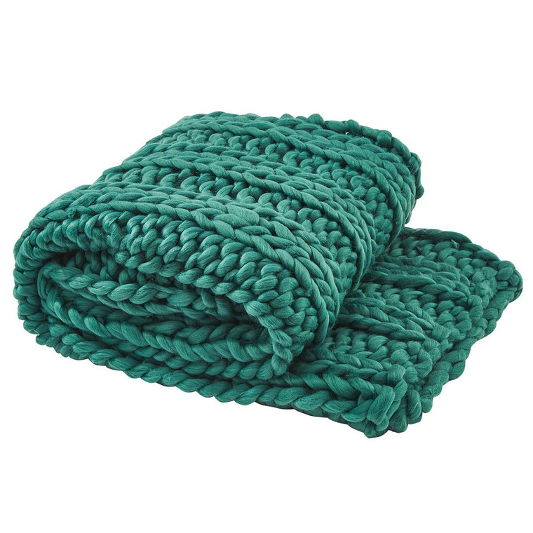 Chunky Ribbed Knit Throw - Alpine - 762242033061