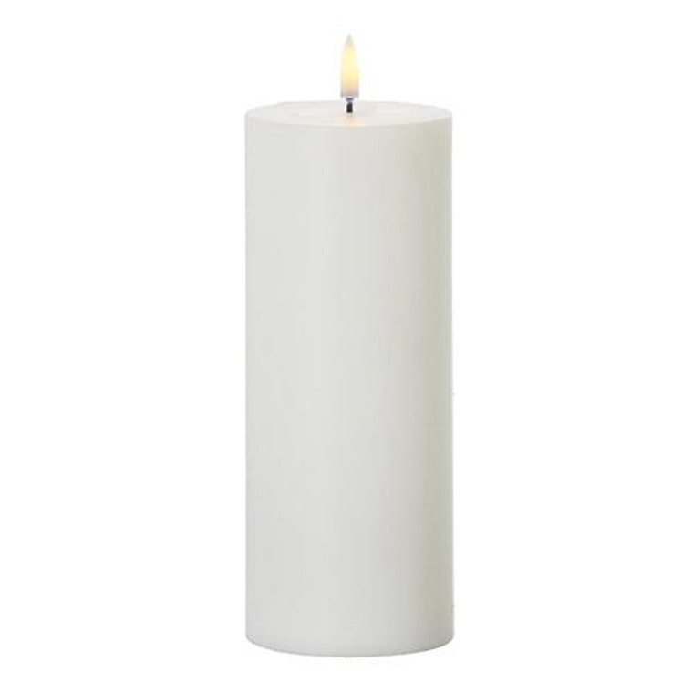 White Timer Candle - 3x9 Pillar - 400000605173