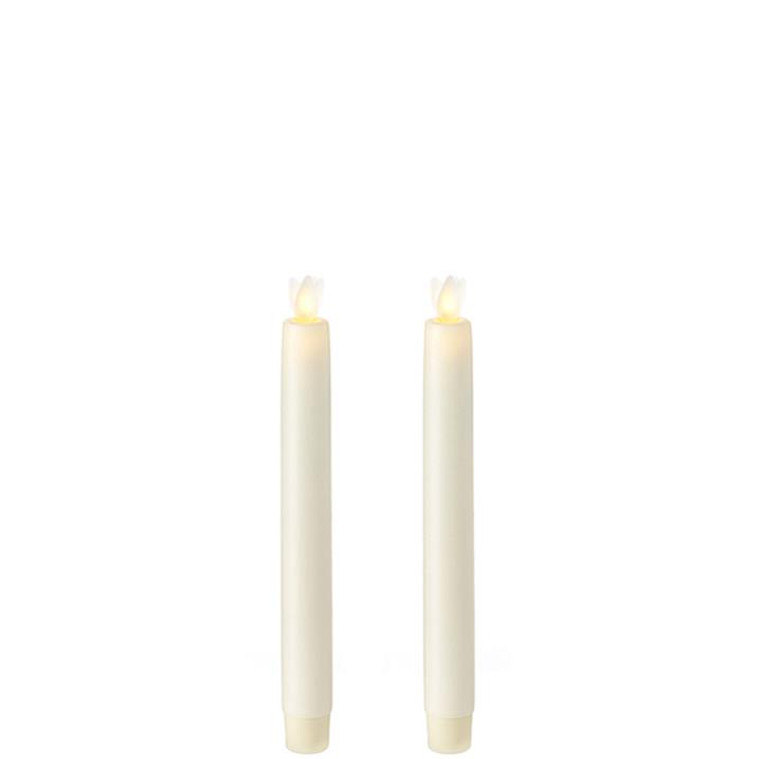 Ivory Moving Flame Timer Candle - 8.5" Taper - 400000654584