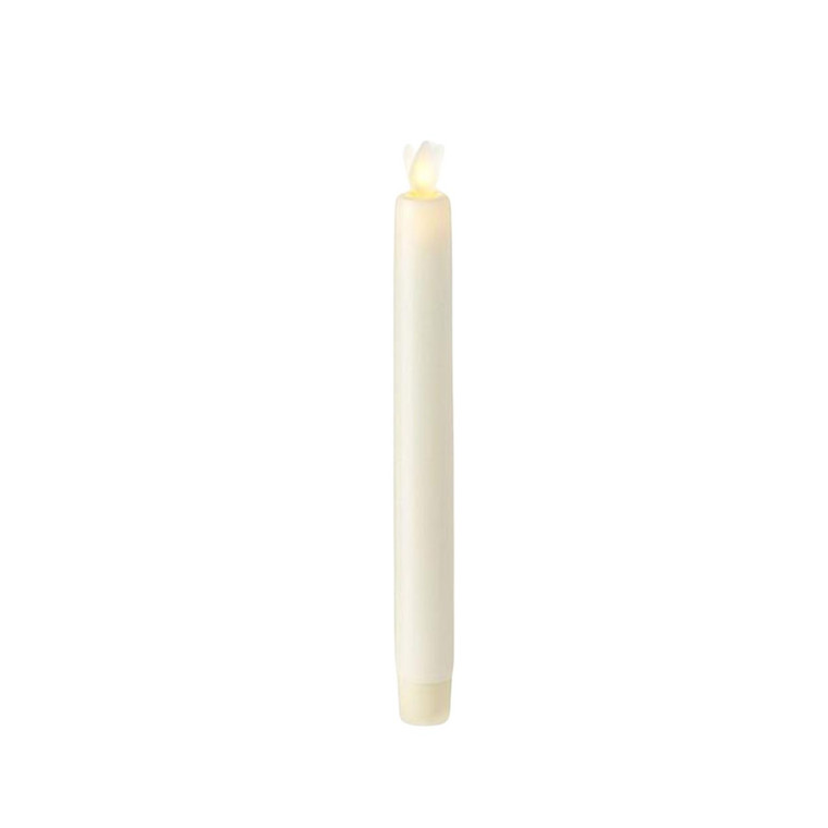 Ivory Moving Flame Timer Candle - 8.5" Taper