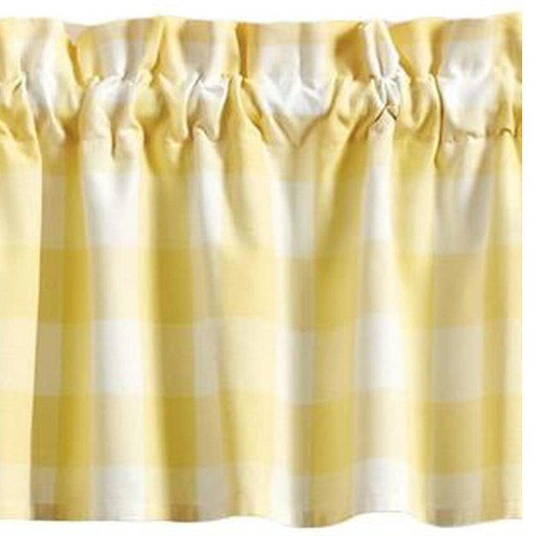 Wicklow Check Yellow Valance - 72x14 - 762242036833