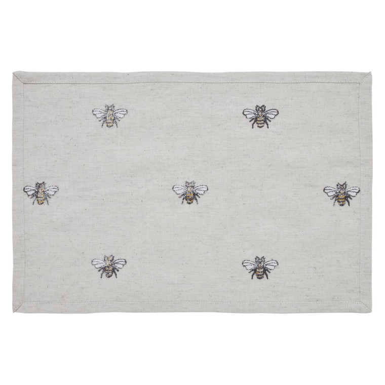 Embroidered Bee Placemats - Set of 6 - 840233905259