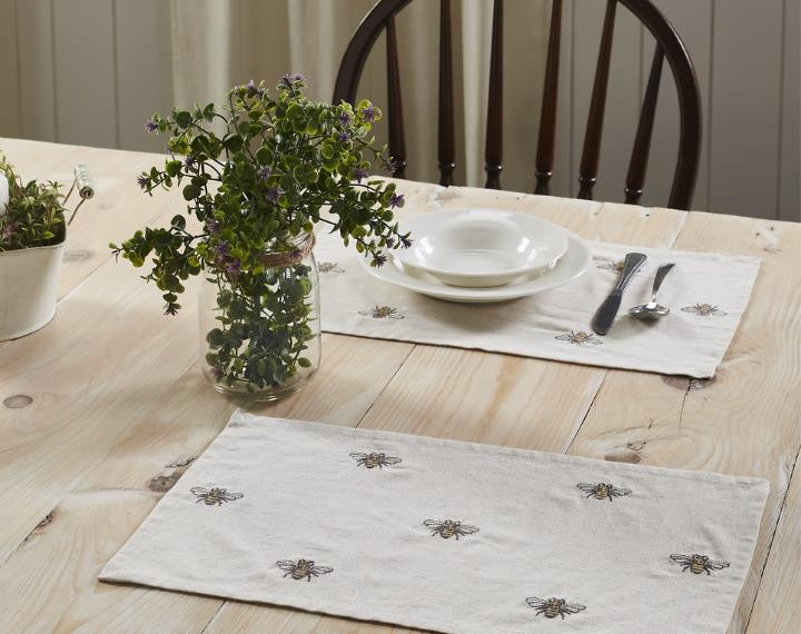 Embroidered Bee Kitchen & Dining Collection