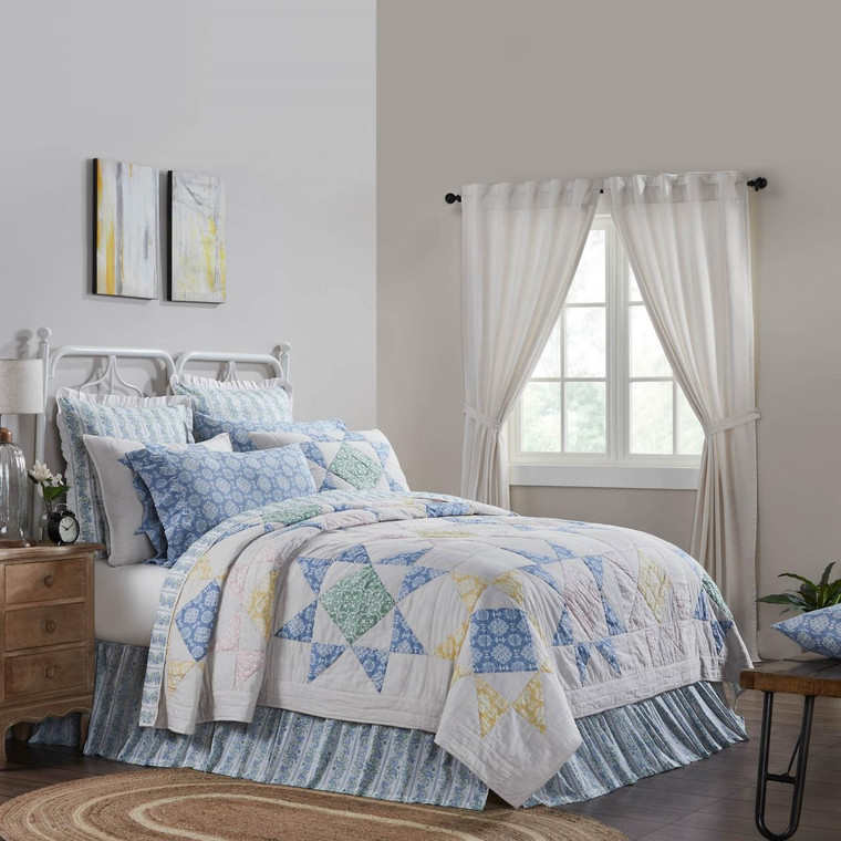 【新品未使用】　kry「QUILT」 Origami Pieced Prairie Patchwork 3-piece Quilt Set | Costco