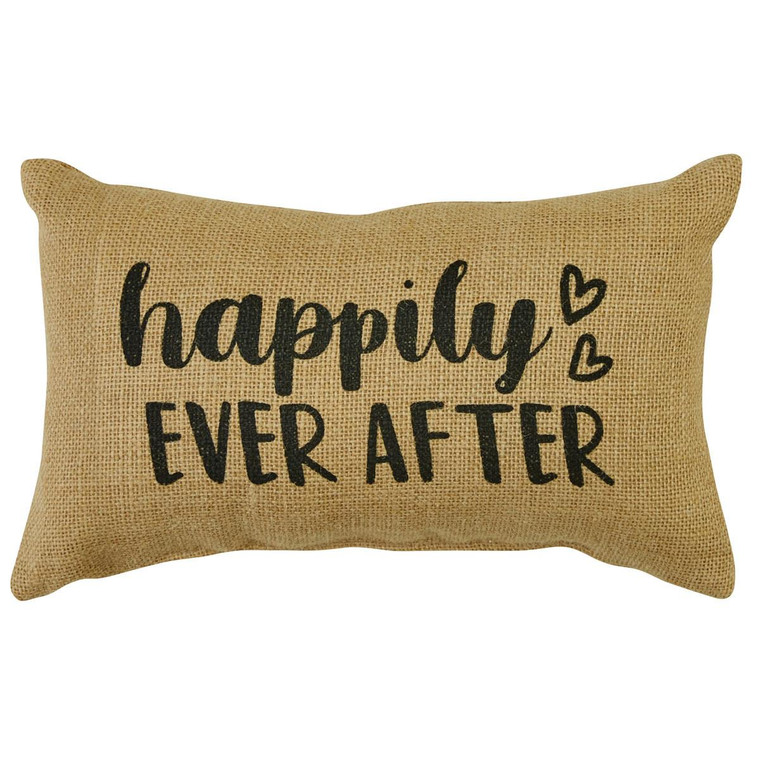 Happily Ever After Sentiment Pillow - 7x12 - 762242040373