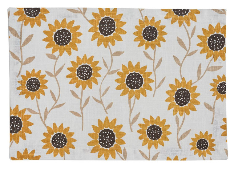 Sunflower Print Placemats - Set of 6 - 762242030770