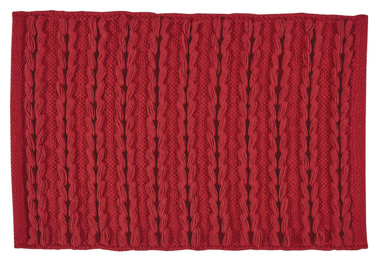 Winter Magic Placemats - Scarf Red Set of 6