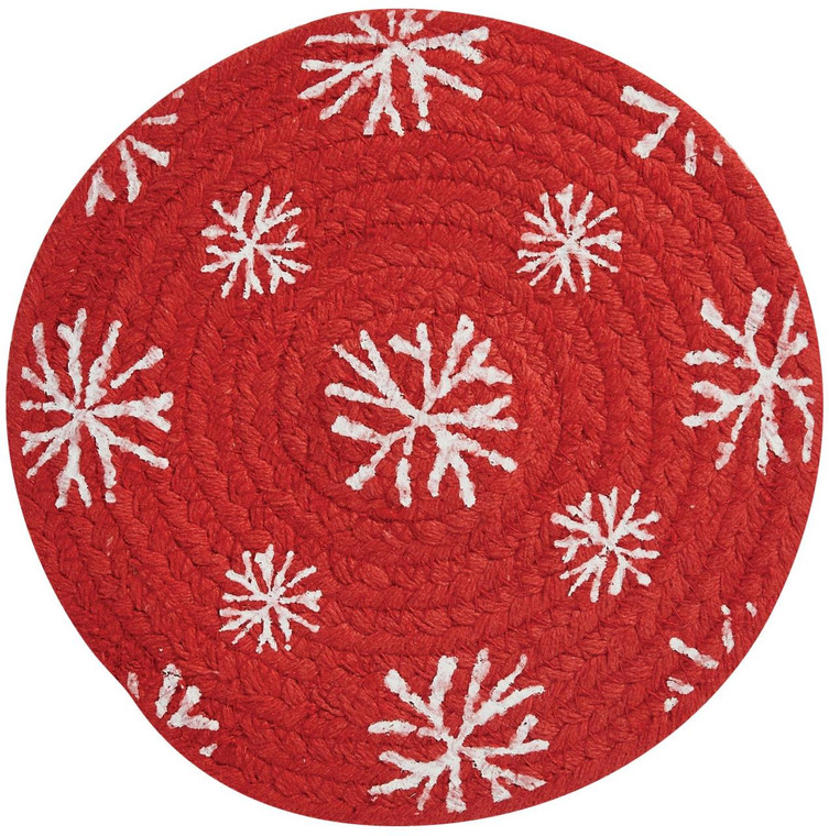 Snowflake Round Trivets - Set of 2