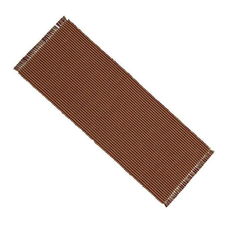 Newbury Gingham Red Table Runner