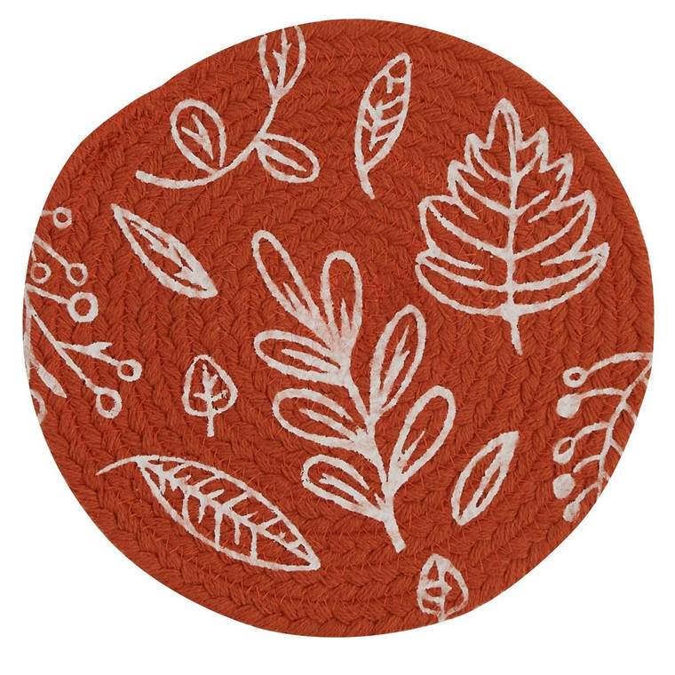 Leaf Round Trivets - Sienna 8" Set of 2 - 762242050464