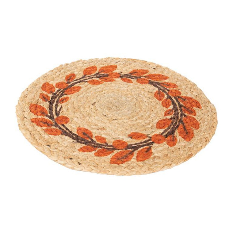 Fall Wreath Jute Candle Trivet - Large